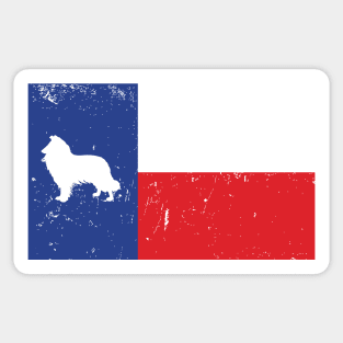 Texas flag, Lone Star State, Lone star flag, Collie, Star Sticker